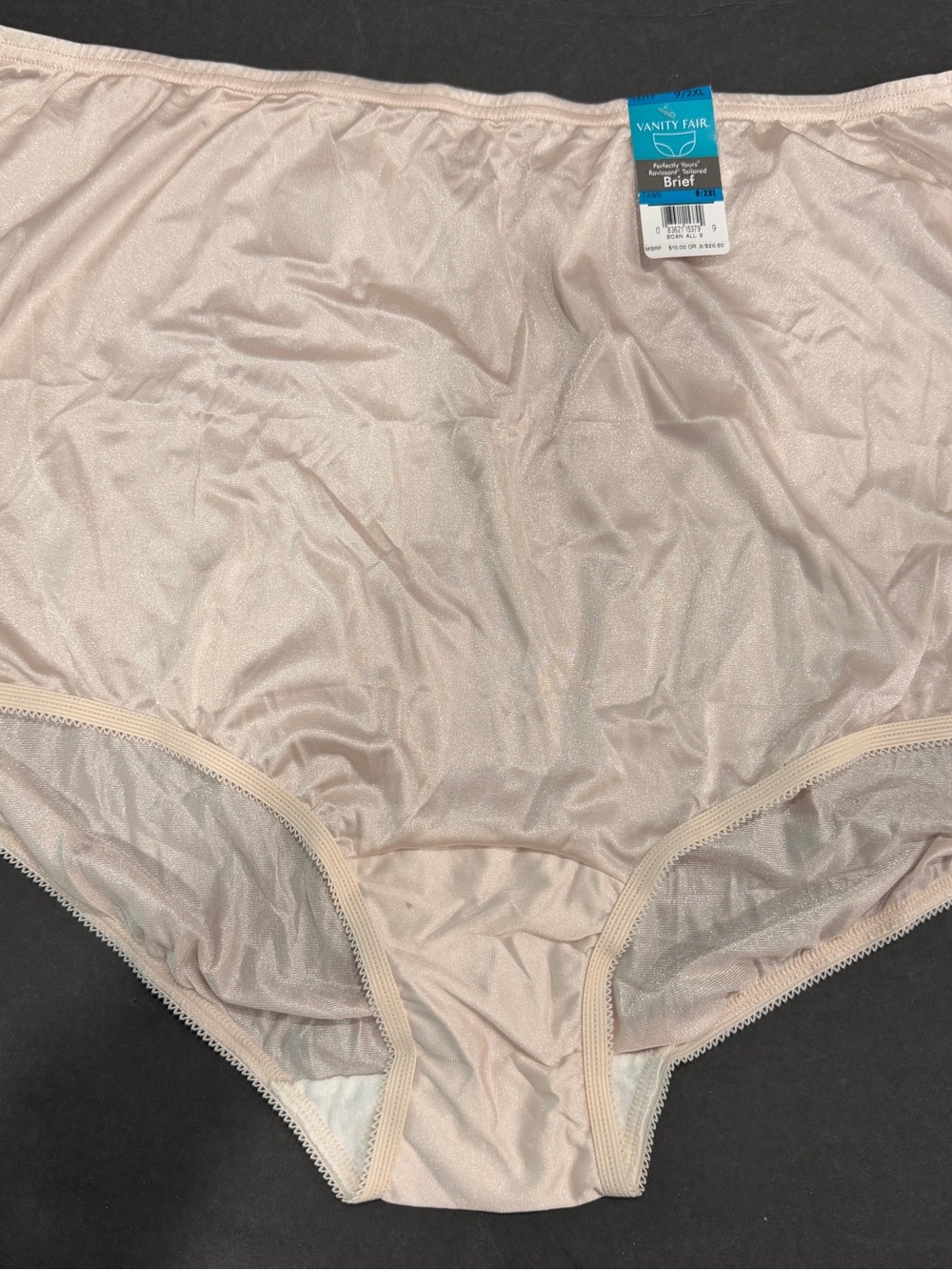 5 Vanity Fair Perfectly Yours Ravissant Tailored Brief Panties 15712 Fawn 2XL